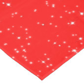Eenvoudige sneeuw en sterren op BRIGHT RED of Your Tafelkleed (Gekanteld)