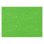 Eenvoudige sneeuw en sterren op een BRIGHT GREE of Tafelkleed (Voorkant (Horizontaal))
