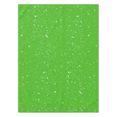 Eenvoudige sneeuw en sterren op een BRIGHT GREE of Tafelkleed (Voorkant)