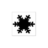 Eenvoudige sneeuwvlok Art Stamp Rubberstempel (Afrduk)