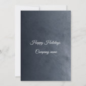 Eenvoudige sneeuwvlok corporate kerstfeest kaart (Achterkant)