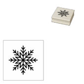 Eenvoudige sneeuwvlok houten kunststempel rubberstempel (Gestempeld)