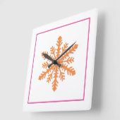 Eenvoudige sneeuwvlok vierkante klok (Hoek)