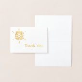 Eenvoudige Snowflake Starburst Hartelijk dank Folie Kaarten (Display)