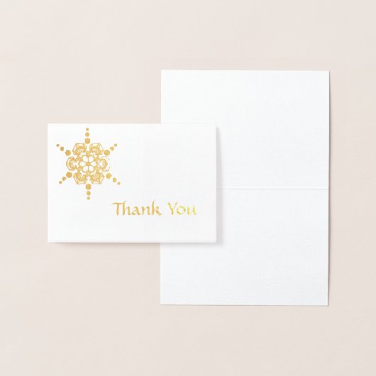 Eenvoudige Snowflake Starburst Hartelijk dank Folie Kaarten (Display)