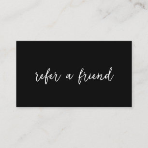 Eenvoudige sociale media iconen Elegant Zwart Mode Aanbevelingskaartje