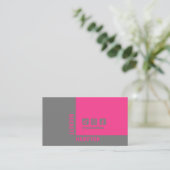 Eenvoudige sociale media QR-code Visitekaartje (Staand voorkant)