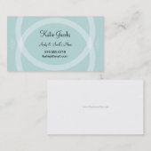 Eenvoudige sociale nummerkaarten contactkaartje (Voorkant / Achterkant)