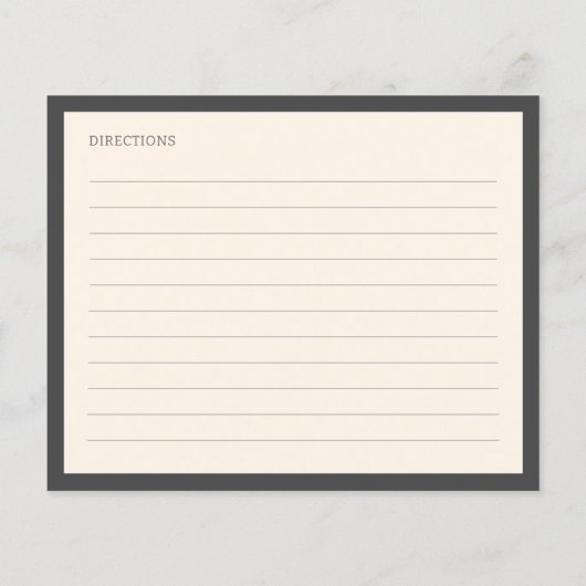 Eenvoudige Soft Black Border gepersonaliseerde rec (Achterkant)