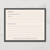 Eenvoudige Soft Black Border gepersonaliseerde rec (Voorkant)
