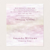 Eenvoudige Soft Cloud, moderne dubbele loyaliteit Visitekaartje (Buitenkant ongevouwen)