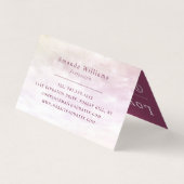 Eenvoudige Soft Cloud, moderne dubbele loyaliteit Visitekaartje (Achterkant)