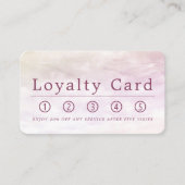 Eenvoudige Soft Cloud, moderne Loyalty-Kaart Klantenkaartje (Voorkant)