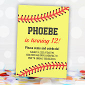 Eenvoudige Softball Birthday Kaart