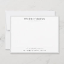 Eenvoudige Solid Grey Border Business Professional