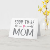 Eenvoudige Soon-to-be Mom Moederdag | Wenskaart Kaart (Gele Bloem)