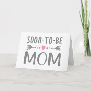 Eenvoudige Soon-to-be Mom Moederdag   Wenskaart Kaart