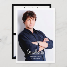 Eenvoudige Sophisticatie, afstudeeraankondigingen Kaart