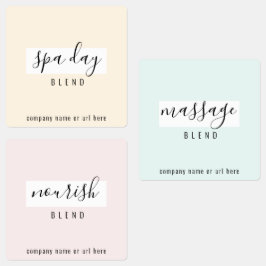 Eenvoudige Spa Essential Oil Roller-flesetiketten Labels