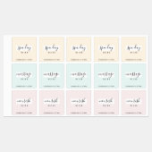 Eenvoudige Spa Essential Oil Roller-flesetiketten Labels (Vel)