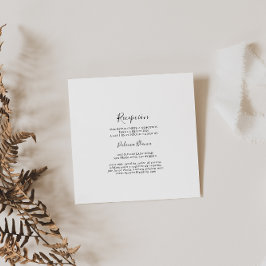 Eenvoudige Spaanse huwelijksreceptie Informatiekaartje