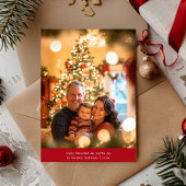 Eenvoudige Spaanse Kerstmis Feliz Navidad Foto Roo Feestdagenkaart