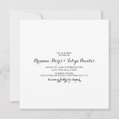 Eenvoudige Spaanse Square Boda Kaart (Voorkant)