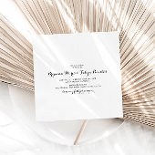 Eenvoudige Spaanse Square Boda Kaart