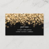 Eenvoudige Sparkle Gold-lampjes Visitekaartje (Achterkant)