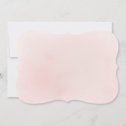 Eenvoudige sparkle roos gouden glitter dank u kaart (Achterkant)