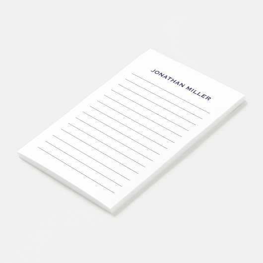 Eenvoudige, speciaal voor de marine bestemde 4x6 post-it® notes (Schuin)