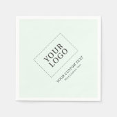 Eenvoudige speciale Mint Custom Business Logo-prom Servet (Voorkant)