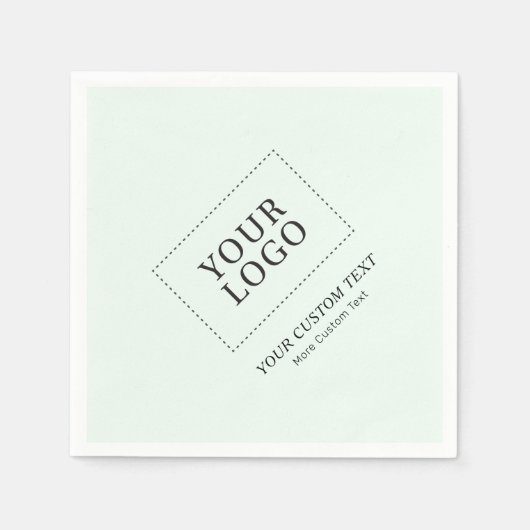 Eenvoudige speciale Mint Custom Business Logo-prom Servet (Voorkant)