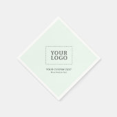 Eenvoudige speciale Mint Custom Business Logo-prom Servet (Hoek)