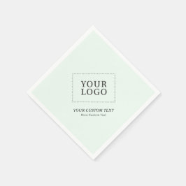Eenvoudige speciale Mint Custom Business Logo-prom Servet