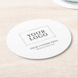 Eenvoudige speciale promotie voor aangepaste zakel ronde kartonnen onderzetter