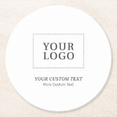 Eenvoudige speciale promotie voor aangepaste zakel ronde kartonnen onderzetter (Voorkant)