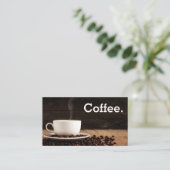 Eenvoudige speelgoedbeker en bonen Punch Card Klantenkaartje (Staand voorkant)