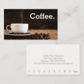 Eenvoudige speelgoedbeker en bonen Punch Card Klantenkaartje (Voorkant / Achterkant)