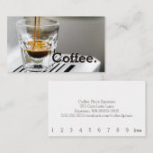 Eenvoudige speelgoedbeker en bonenkaart klantenkaartje (Voorkant / Achterkant)