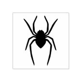 Eenvoudige spin insecteninsect bug silhouet vorm rubberstempel (Afrduk)