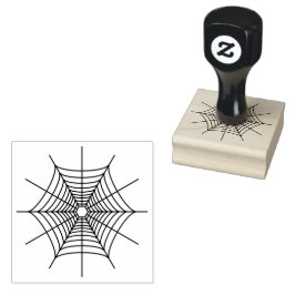 Eenvoudige spinnenweb lijn kunst silhouet vorm rubberstempel