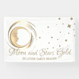 Eenvoudige Spirituele toekomstige tarotlezer Stars Spandoek