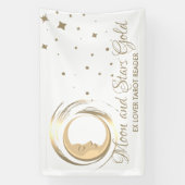 Eenvoudige Spirituele toekomstige tarotlezer Stars Spandoek (Verticaal)