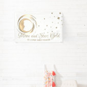 Eenvoudige Spirituele toekomstige tarotlezer Stars Spandoek (Insitu)