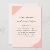 Eenvoudige Splashes Roze Fotogradatie Partij Kaart (Achterkant)