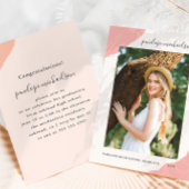 Eenvoudige Splashes Roze Fotogradatie Partij Kaart