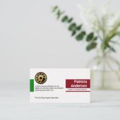 Eenvoudige Spons DAB Tabs Marketing Visitekaartje (Staand voorkant)