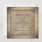 Eenvoudige spookachtige geest volwassen Halloween Kaart (Achterkant)