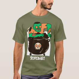 Eenvoudige Spooky Halloween Familie Happy Howl-owe T-shirt